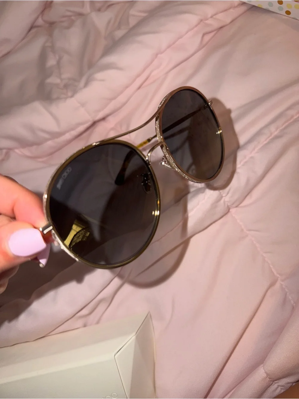 Jimmy Choo round sunglasses Leni/F/S J5GFQ